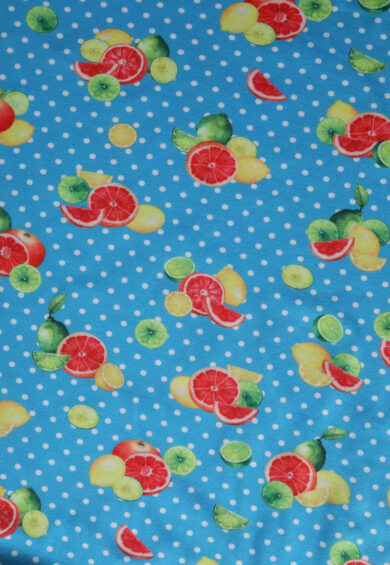 Donna Citrus Print Polka Dot Dress – 50s Dresses | Kitty Darling