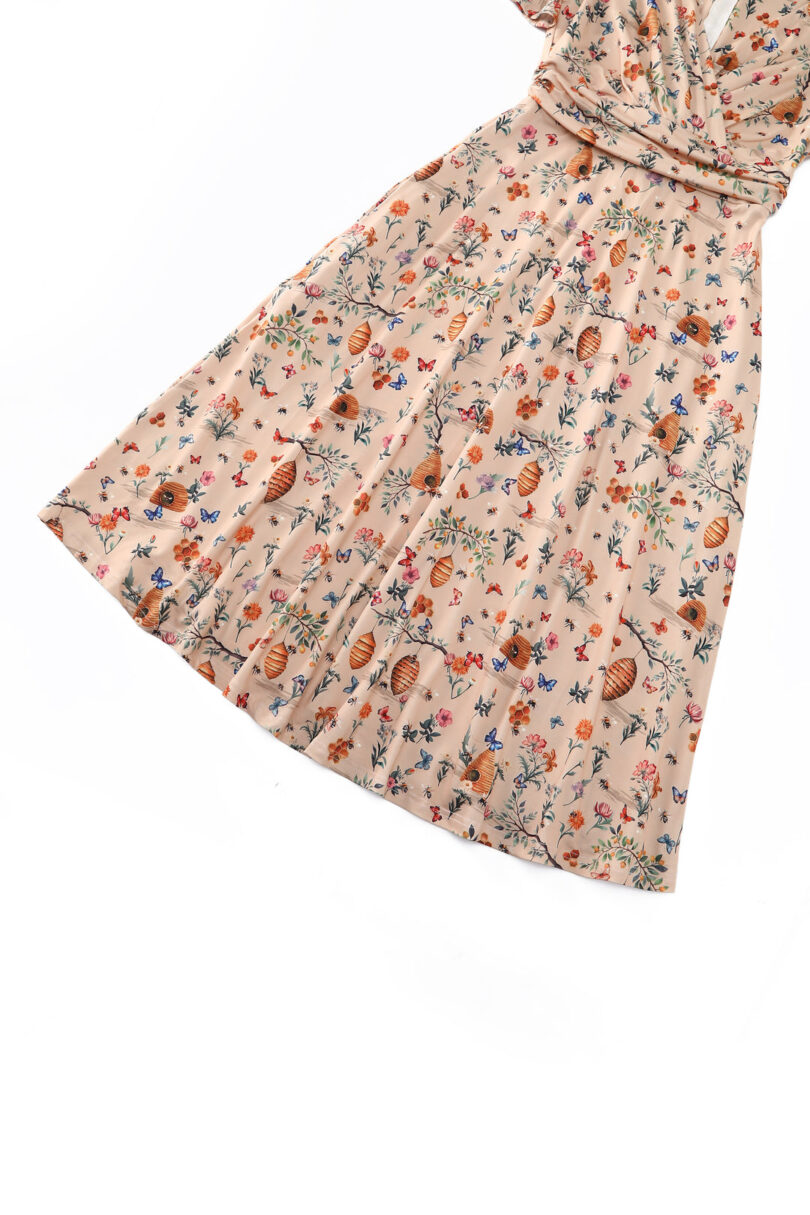 Donna Bee Honey Casual Dress In Cream White  Shop now at Kitty Darling