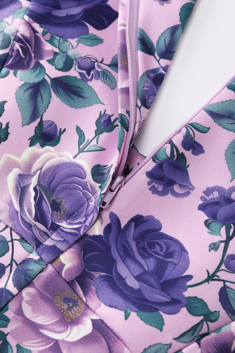 Scarlette Lilac Rose Midi Dress  Shop now at Kitty Darling