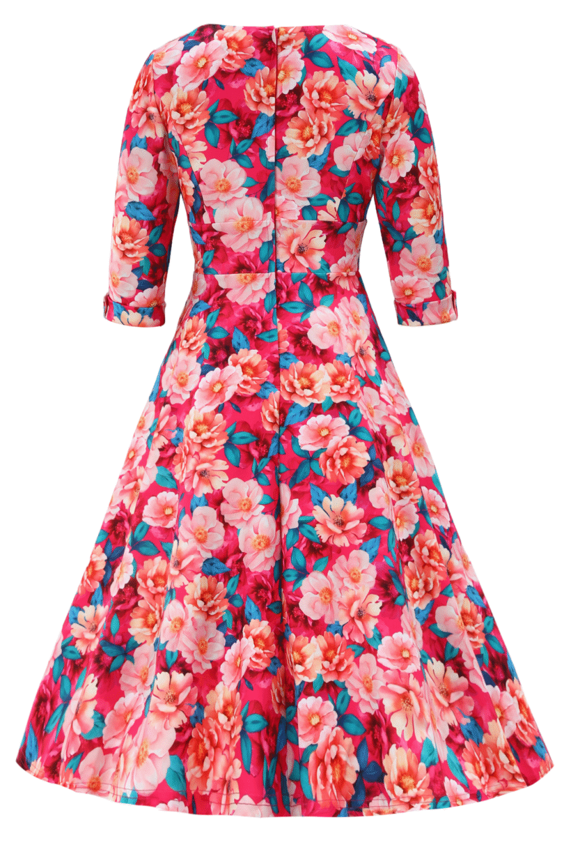 Scarlette Pink Magnolia Midi Dress  Shop now at Kitty Darling