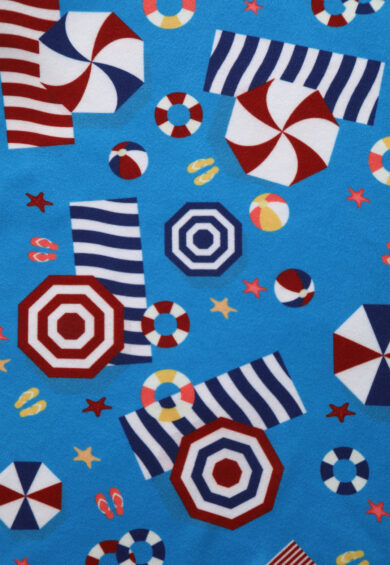 Matilda Wrap Dress In Blue Parasole Print – Dresses | Kitty Darling