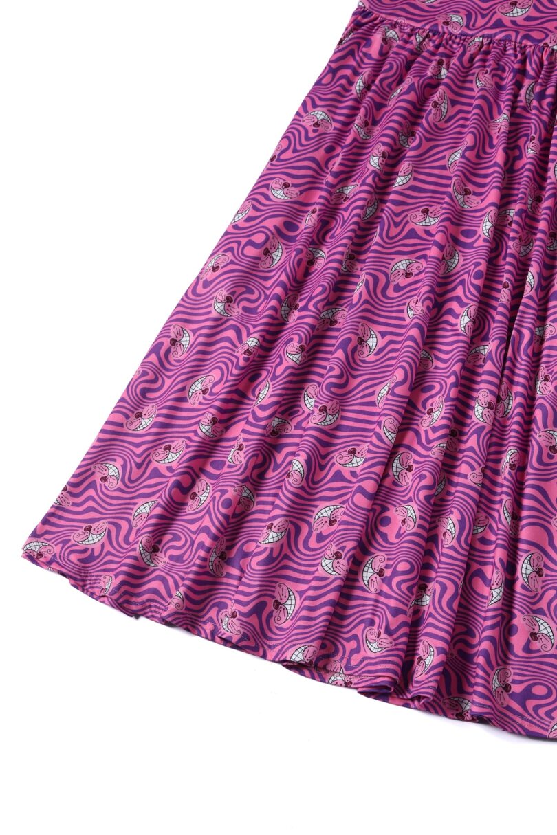 Billie Cheshire Cat Smile Pink Long Sleeved Dress  Shop now at Kitty Darling