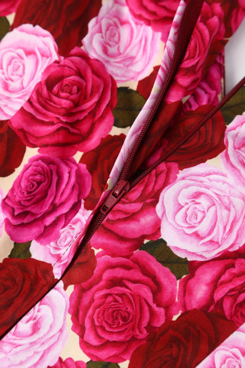 Lily Pink Rose Garden Off Shoulder Dress  Shop now at Kitty Darling