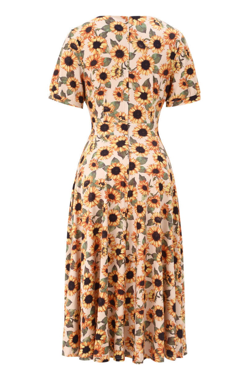 Julia Sunflower Midi Dress  Shop now at Kitty Darling