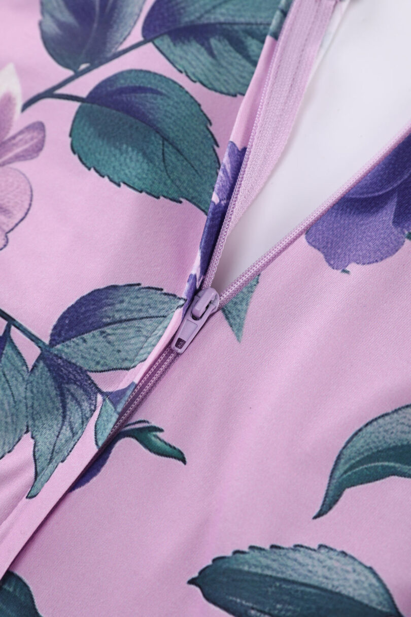 Julia Purple Rose Off Shoulder Midi Dress  Shop now at Kitty Darling