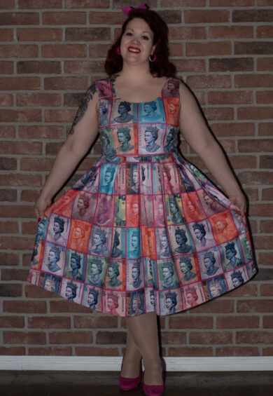 Amanda Queen Elizabeth II Flared Dress – Dresses | Kitty Darling