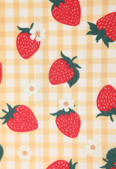 Amanda Strawberry Yellow Gingham Summer Dress – Dresses | Kitty Darling