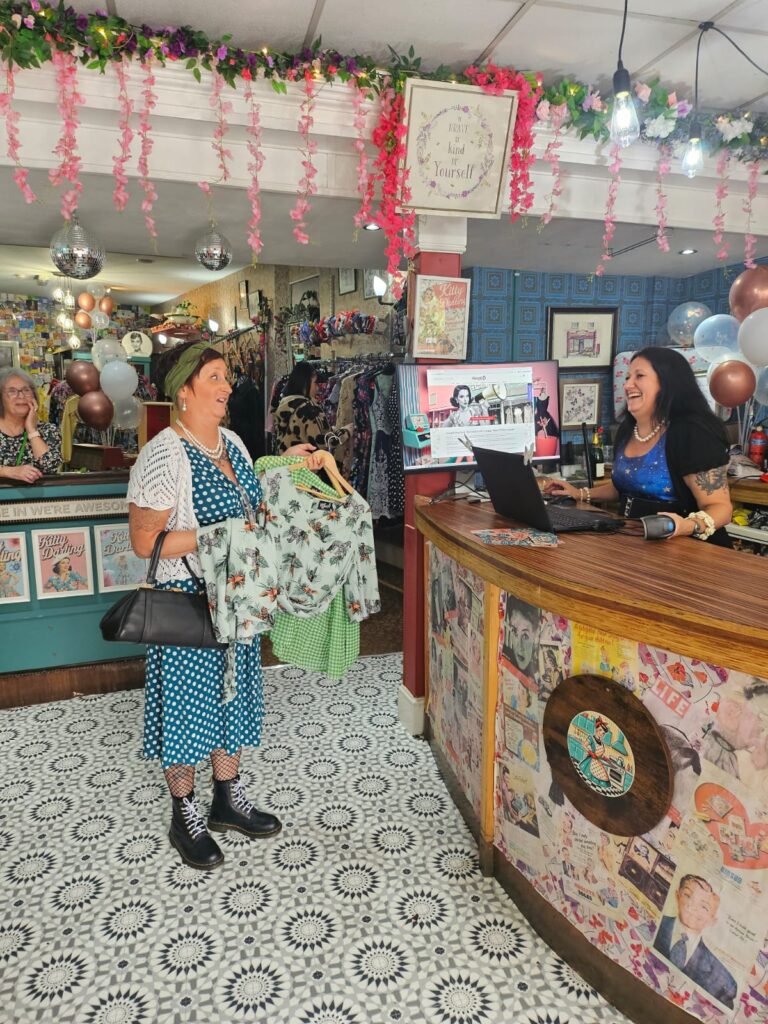 Our Retail Store 3 Kitty Darling Customer with her new purchase