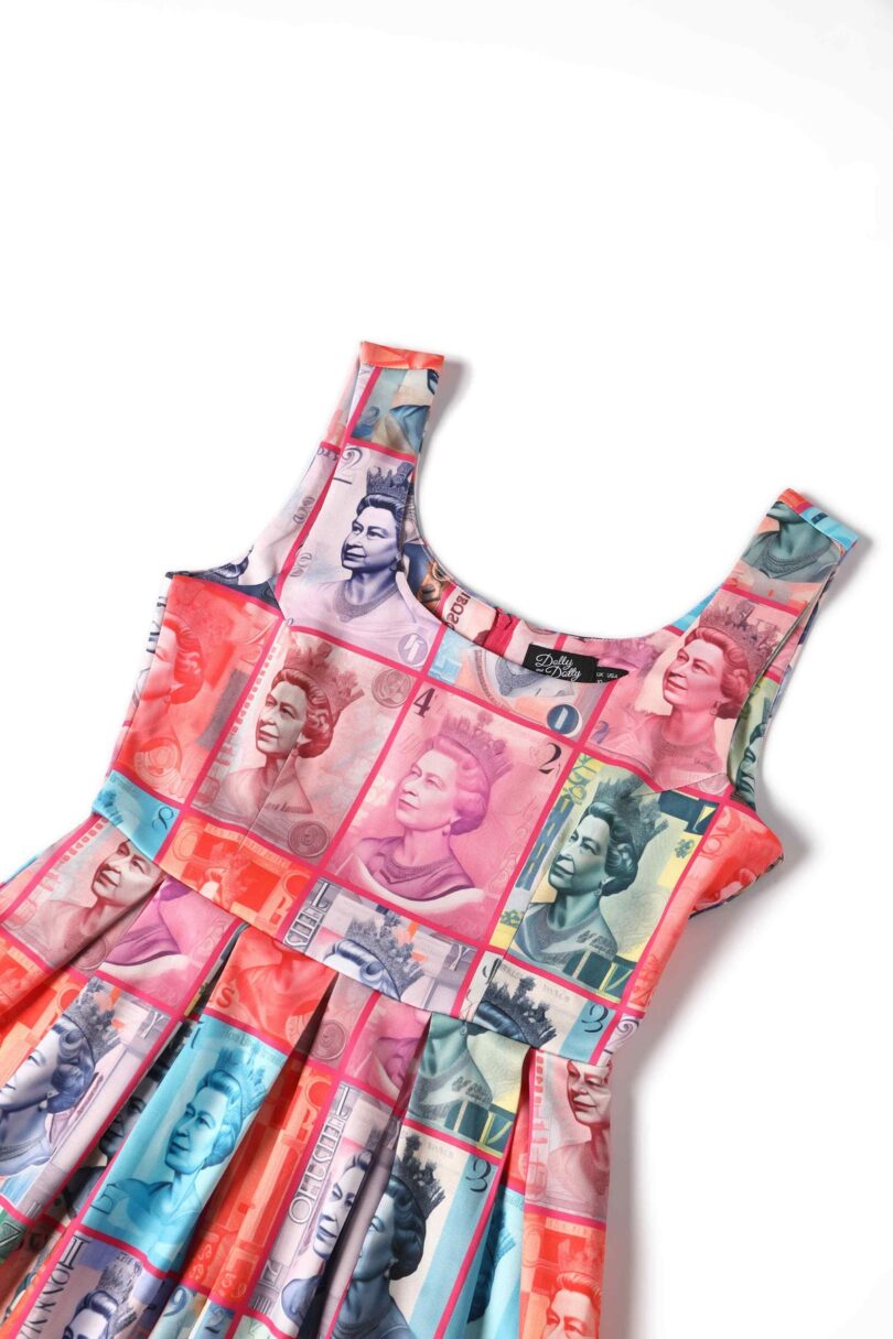 Amanda Queen Elizabeth II Flared Dress  Shop now at Kitty Darling