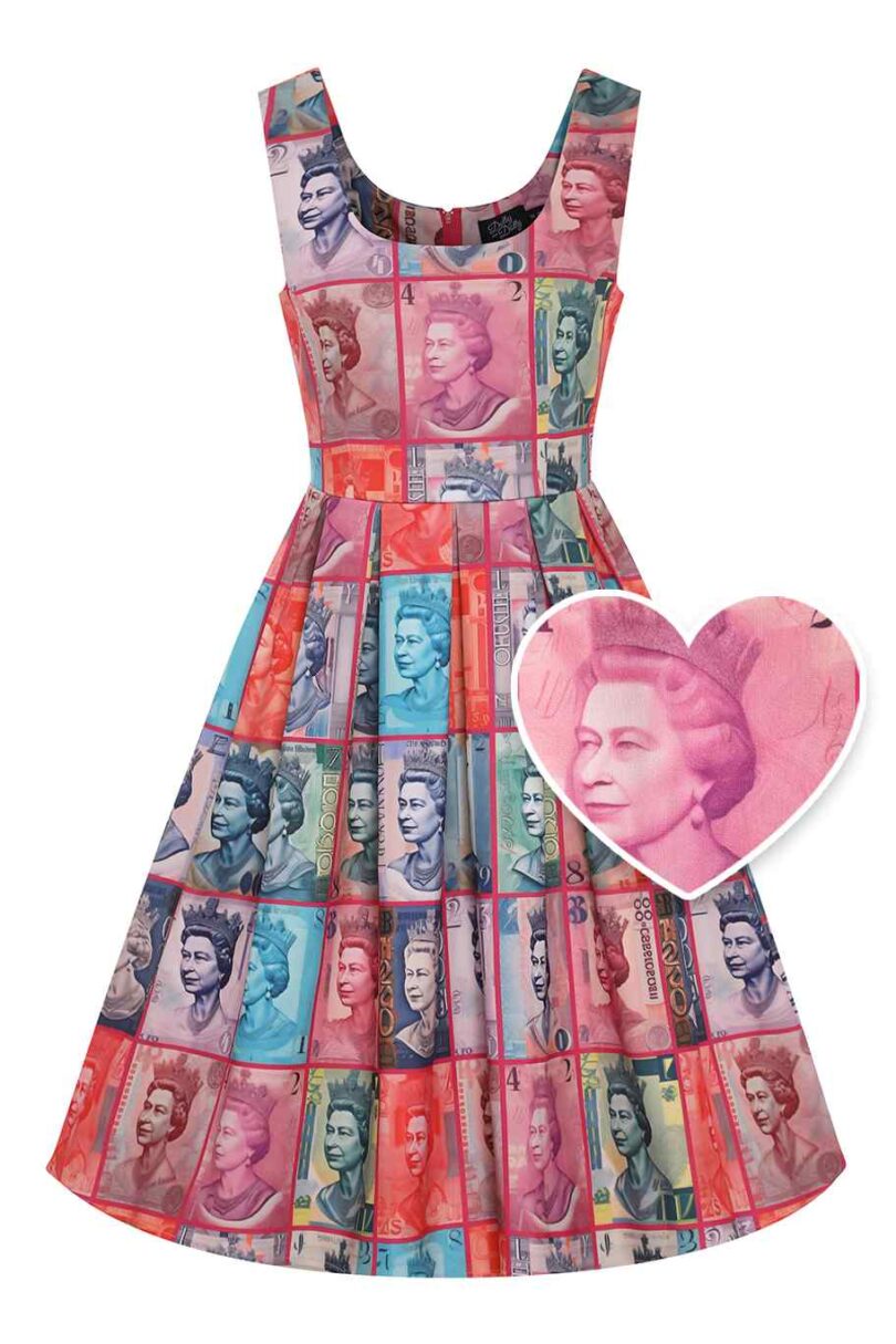 Amanda Queen Elizabeth II Flared Dress  Shop now at Kitty Darling