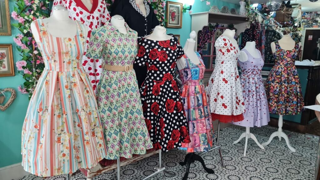Our Retail Store 5 Kitty Darling selection of shop windows dresses