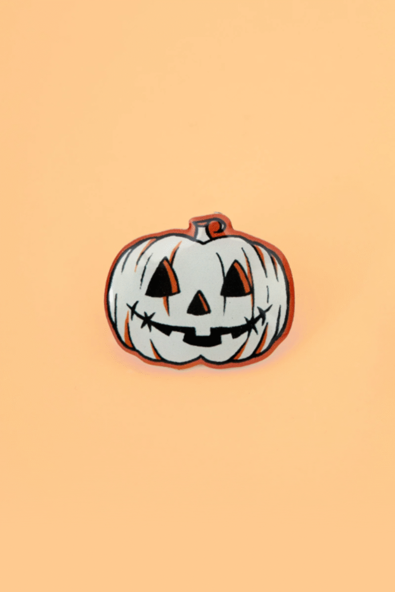 Skelli Pumpkin Pin  Shop now at Kitty Darling