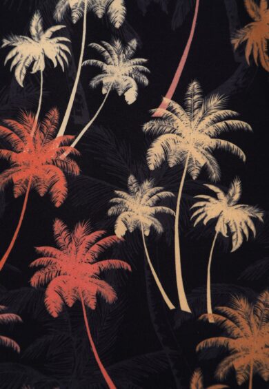 Brigitte Dark Brown Palm Trees Print Strappy Jumpsuit – Jumpsuits & Playsuits | Kitty Darling