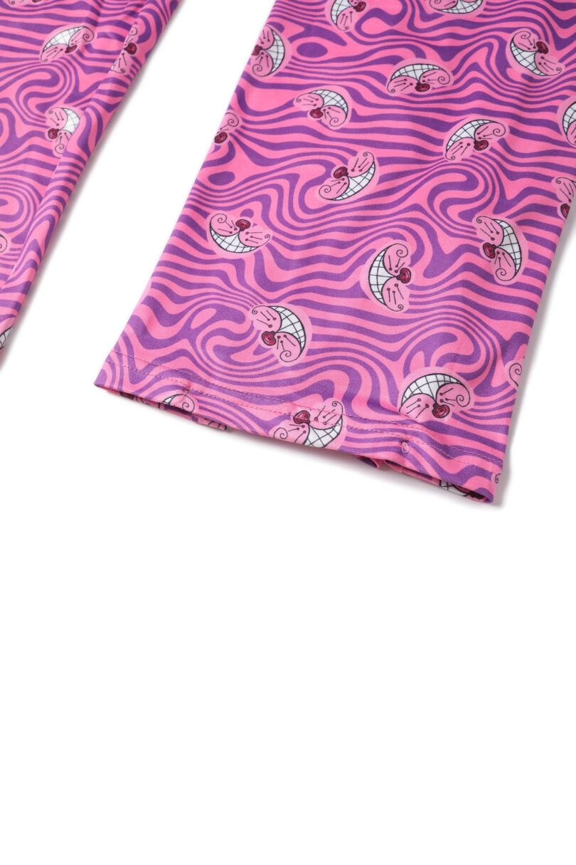 Charlotte Pink Cheshire Cat Smile Jumpsuit  Shop now at Kitty Darling