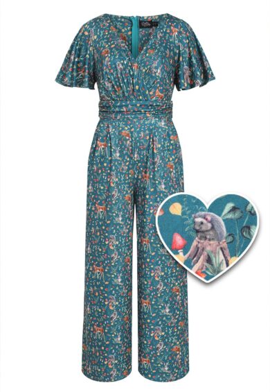 Charlotte Green Woodland Jumpsuit – Jumpsuits & Playsuits | Kitty Darling
