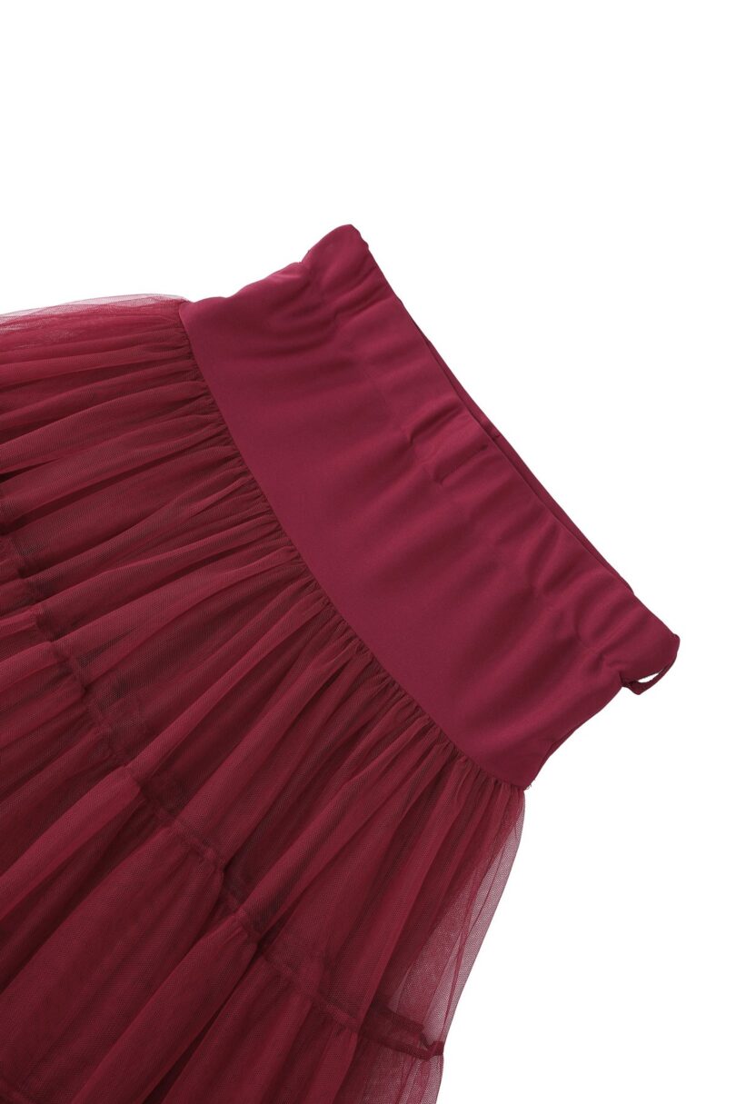 Fluffy Burgundy Petticoat  Shop now at Kitty Darling