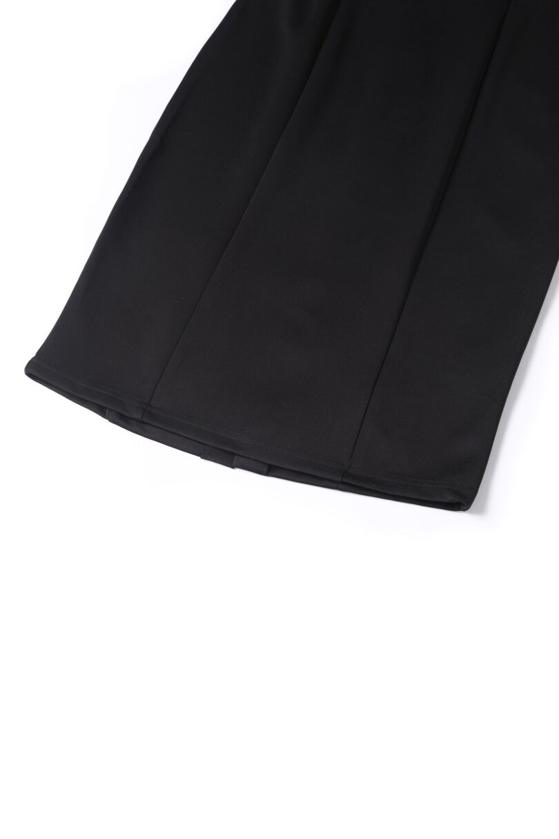 Cheryl Fitted Glam Vintage Striped Floral Print & Black Skirt  Shop now at Kitty Darling