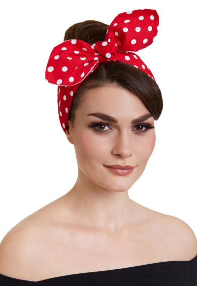Headband in Red & White Polka Dots – Headbands | Kitty Darling