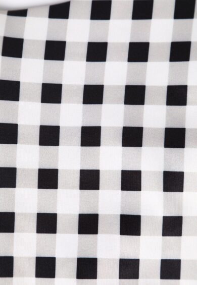 Cheryl Fitted Glam Vintage Black & White Gingham Dress – Dresses | Kitty Darling