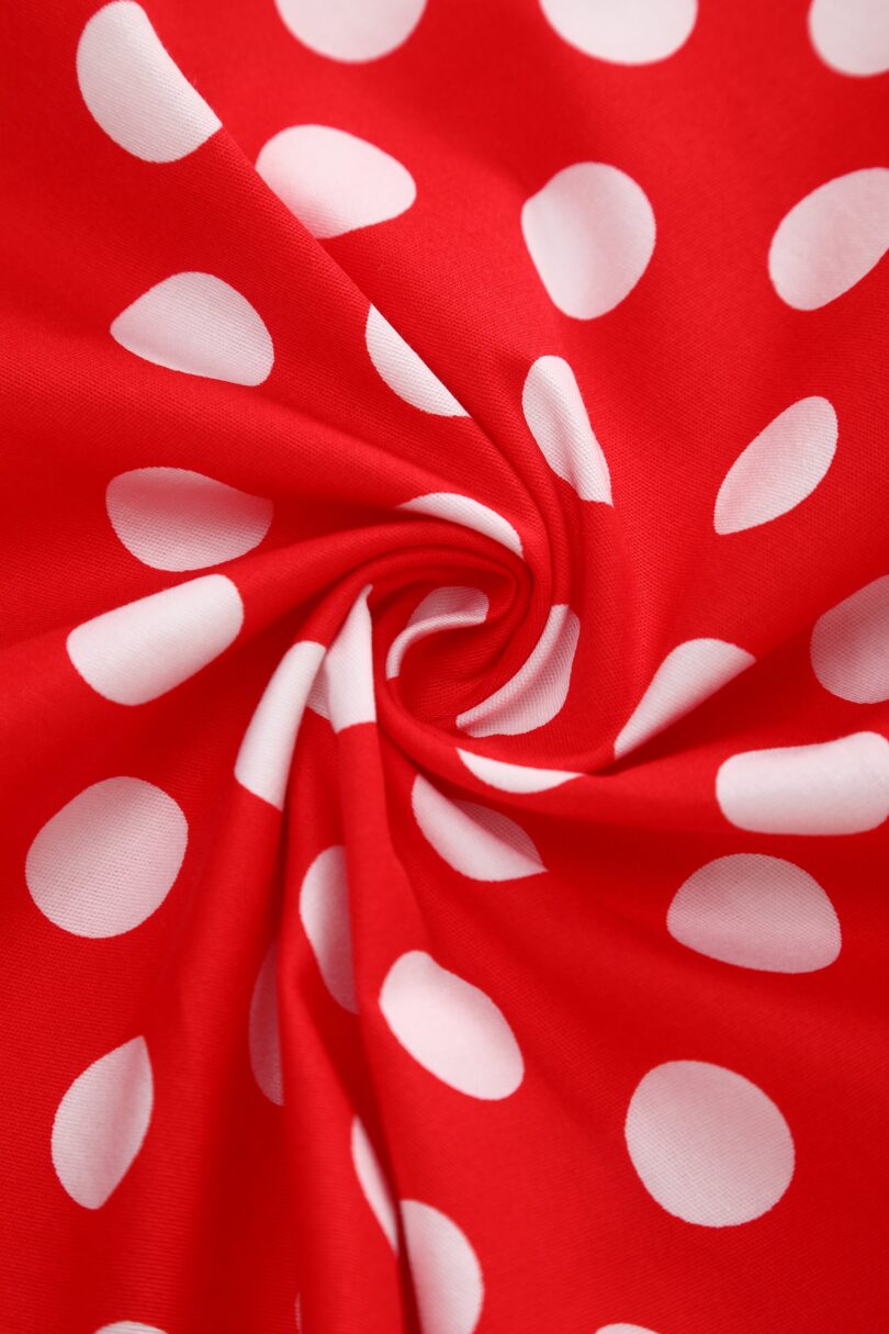 Maisie Red Polka Dot Full Circle Midi Skirt  Shop now at Kitty Darling