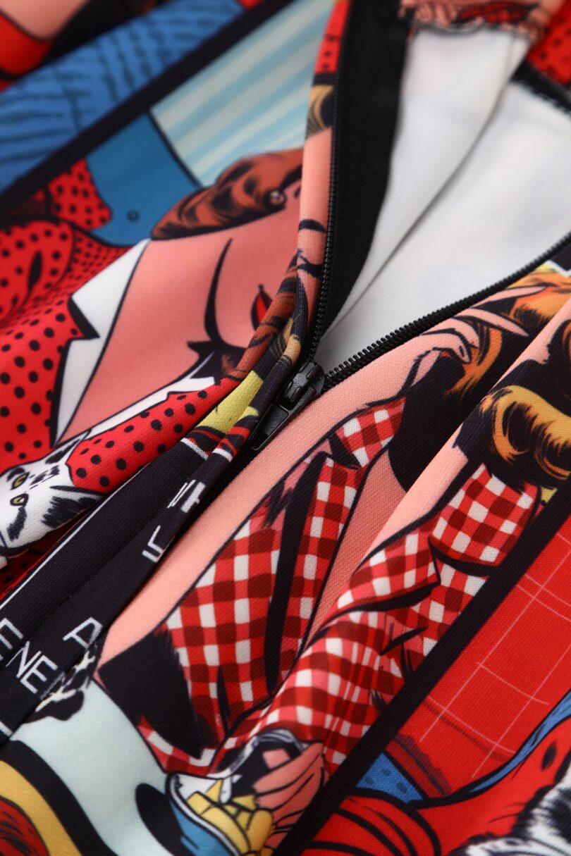 Aisley Box Pleated Skirt In Cat Lover Print  Shop now at Kitty Darling