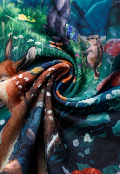 Aisley Woodland Creature Pleated Midi Skirt – Skirt | Kitty Darling