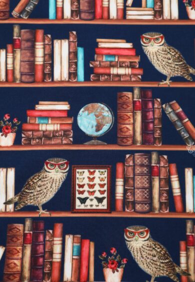 Aisley Book & Owl Pleated Midi Skirt – Skirt | Kitty Darling