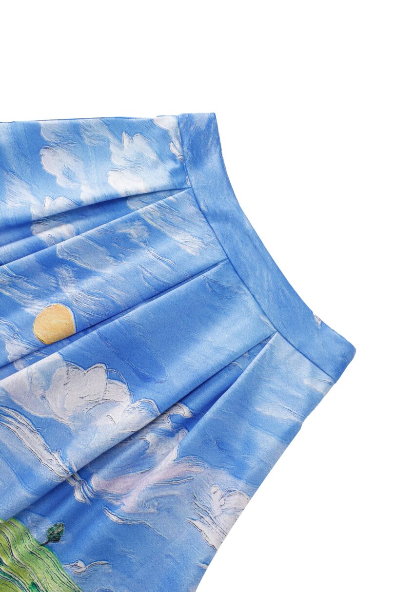 Aisley Cat Adventure Pleated Midi Skirt  Shop now at Kitty Darling