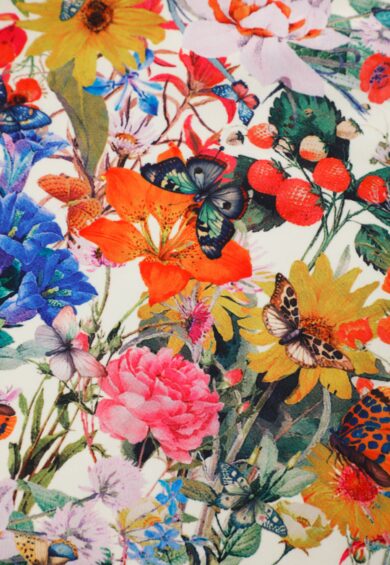 Aisley Butterfly Garden Pleated Midi Skirt – Skirt | Kitty Darling