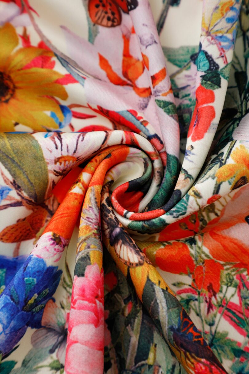 Aisley Butterfly Garden Pleated Midi Skirt  Shop now at Kitty Darling