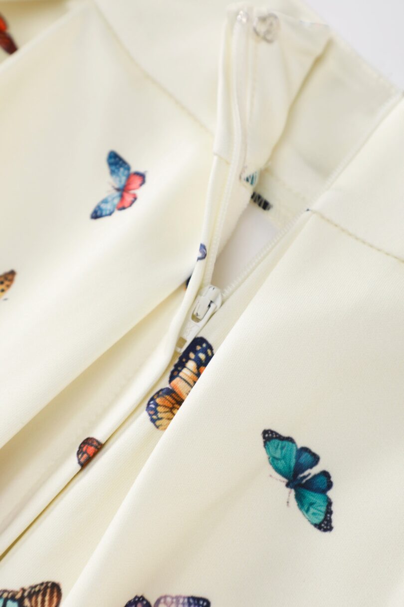 Aisley Butterfly Garden Pleated Midi Skirt  Shop now at Kitty Darling