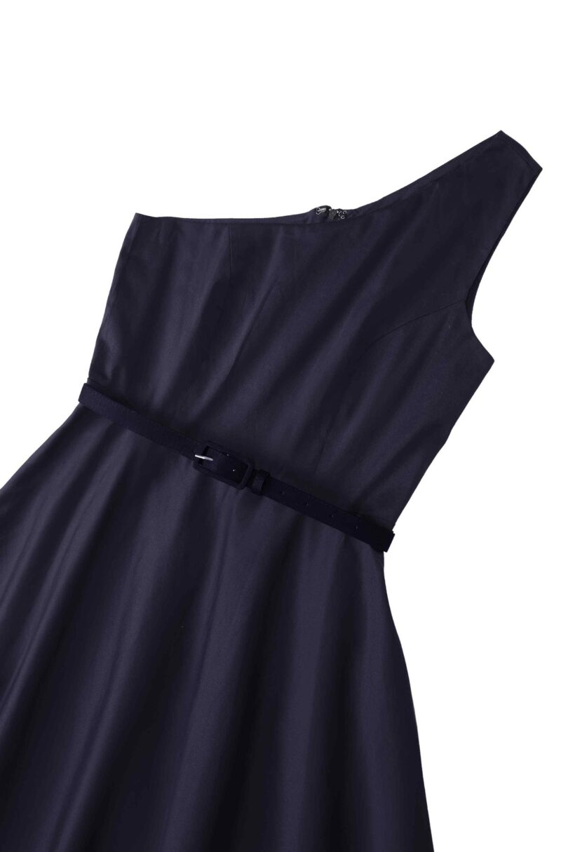 Susan Navy One-Shoulder Vintage Dress  Shop now at Kitty Darling