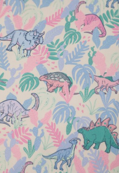 Amanda Pastel Dinosaur Flared Dress – Dresses | Kitty Darling