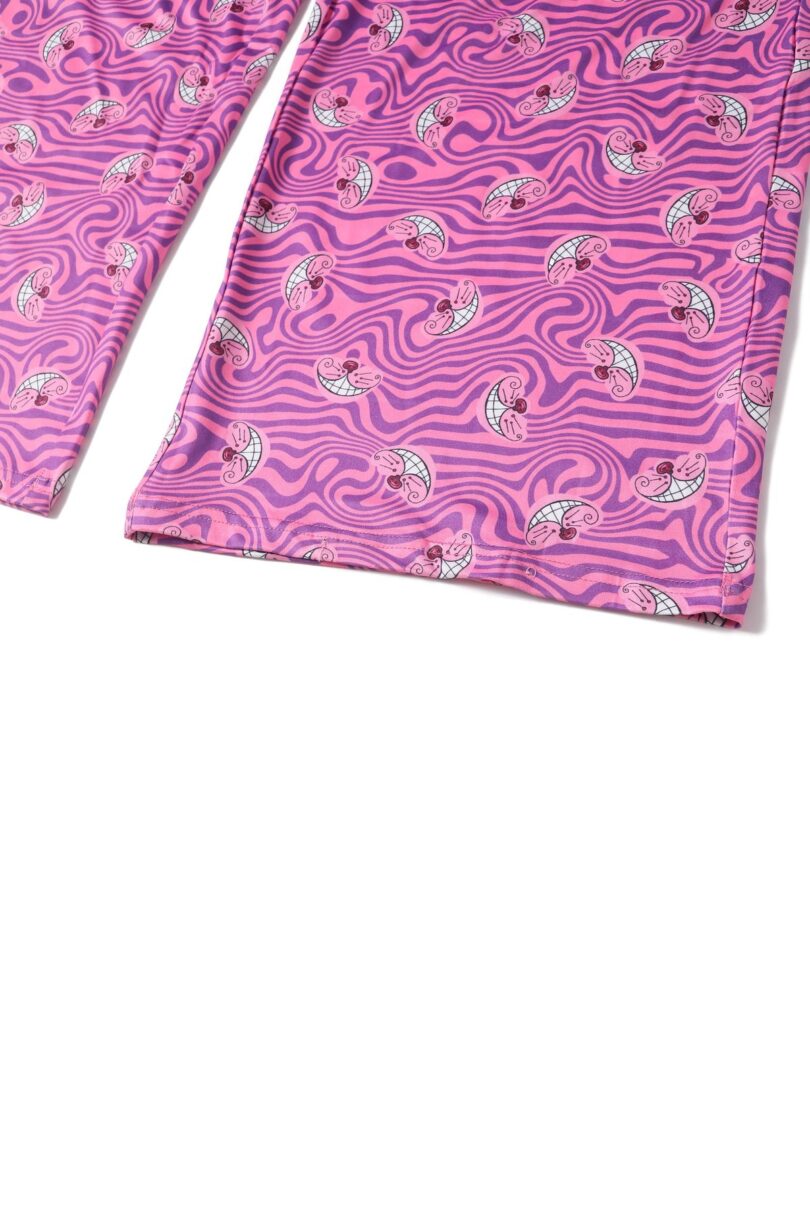Charlotte Pink Cheshire Cat Smile Jumpsuit  Shop now at Kitty Darling