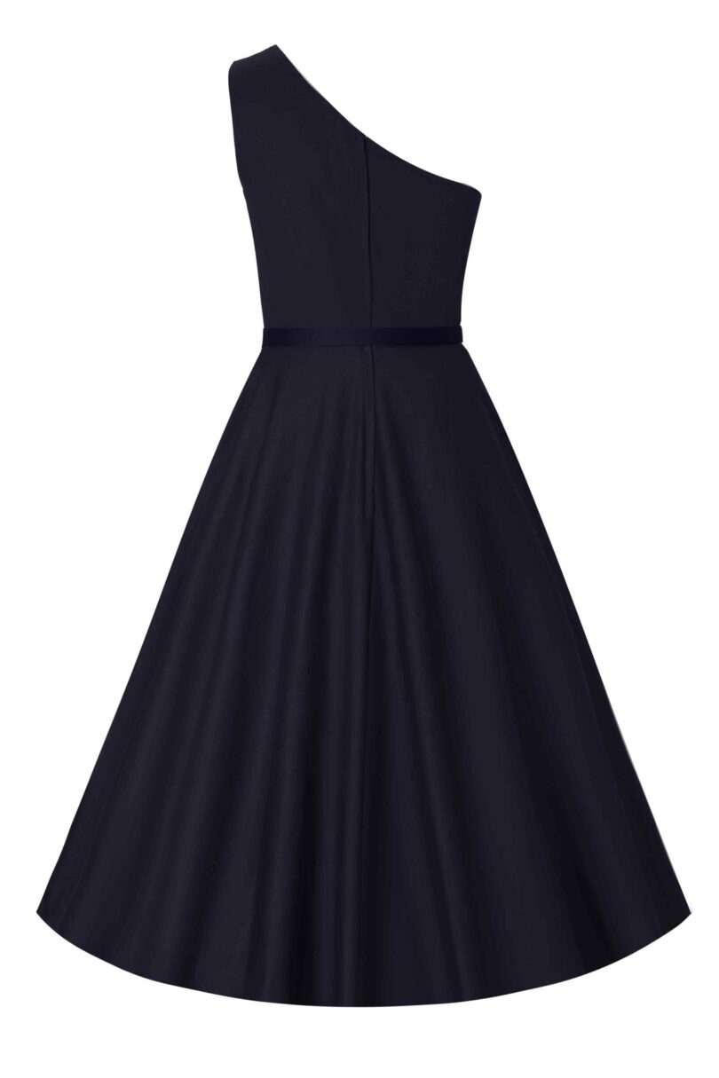 Susan Navy One-Shoulder Vintage Dress  Shop now at Kitty Darling