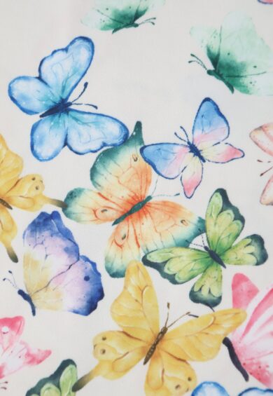 Grace Vintage Style Jive Dress In White Butterfly Print – Dresses | Kitty Darling