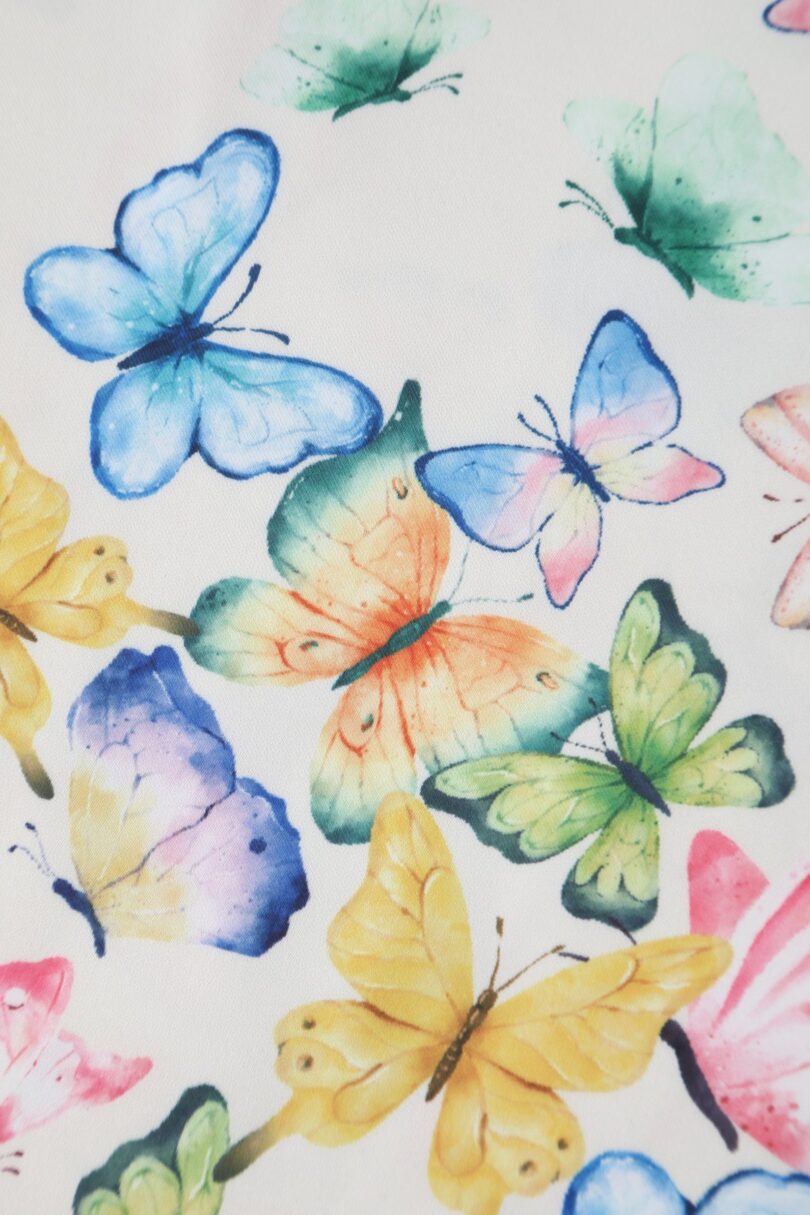 Grace Vintage Style Jive Dress In White Butterfly Print  Shop now at Kitty Darling