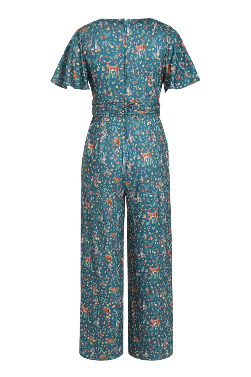 Charlotte Green Woodland Jumpsuit  Shop now at Kitty Darling