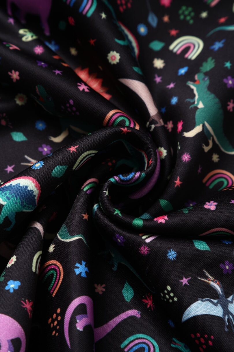 Amanda Black Dinosaur Print Swing Dress  Shop now at Kitty Darling