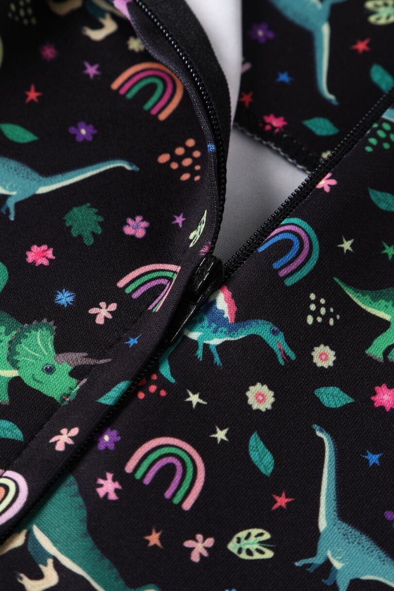 Amanda Black Dinosaur Print Swing Dress  Shop now at Kitty Darling