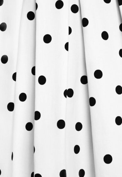 Amanda Black White Polka Dot Swing Dress – Dresses | Kitty Darling