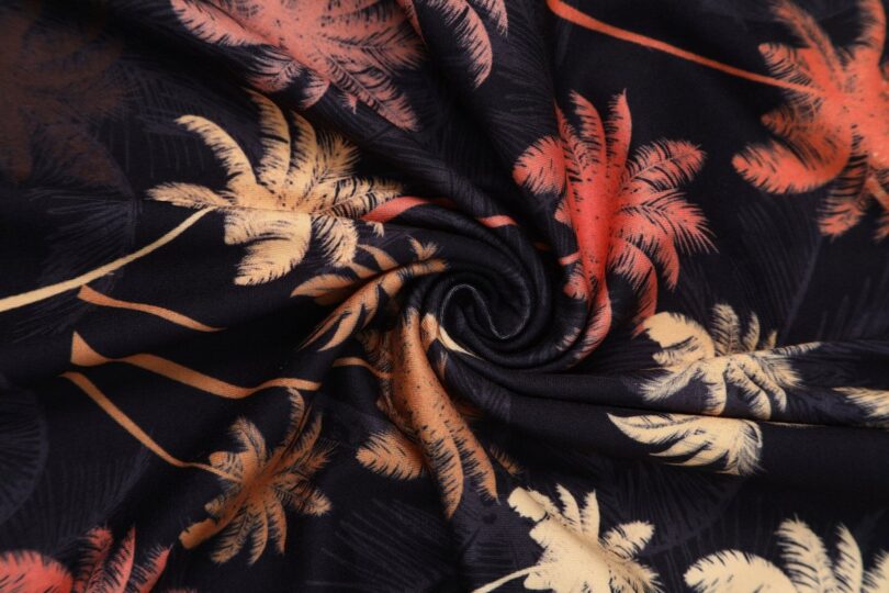 Brigitte Dark Brown Palm Trees Print Strappy Jumpsuit  Shop now at Kitty Darling