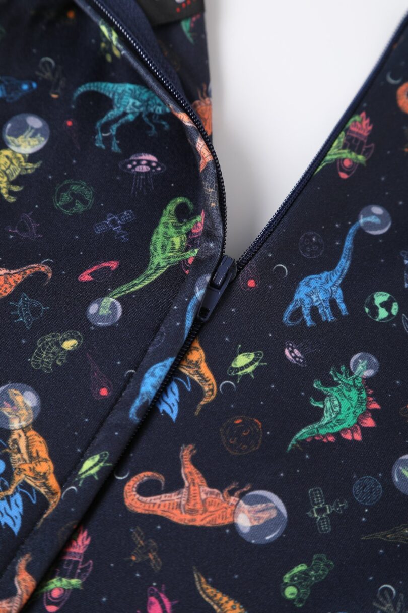 Charlotte Navy Astronaut Dinosaur Print Jumpsuit  Shop now at Kitty Darling