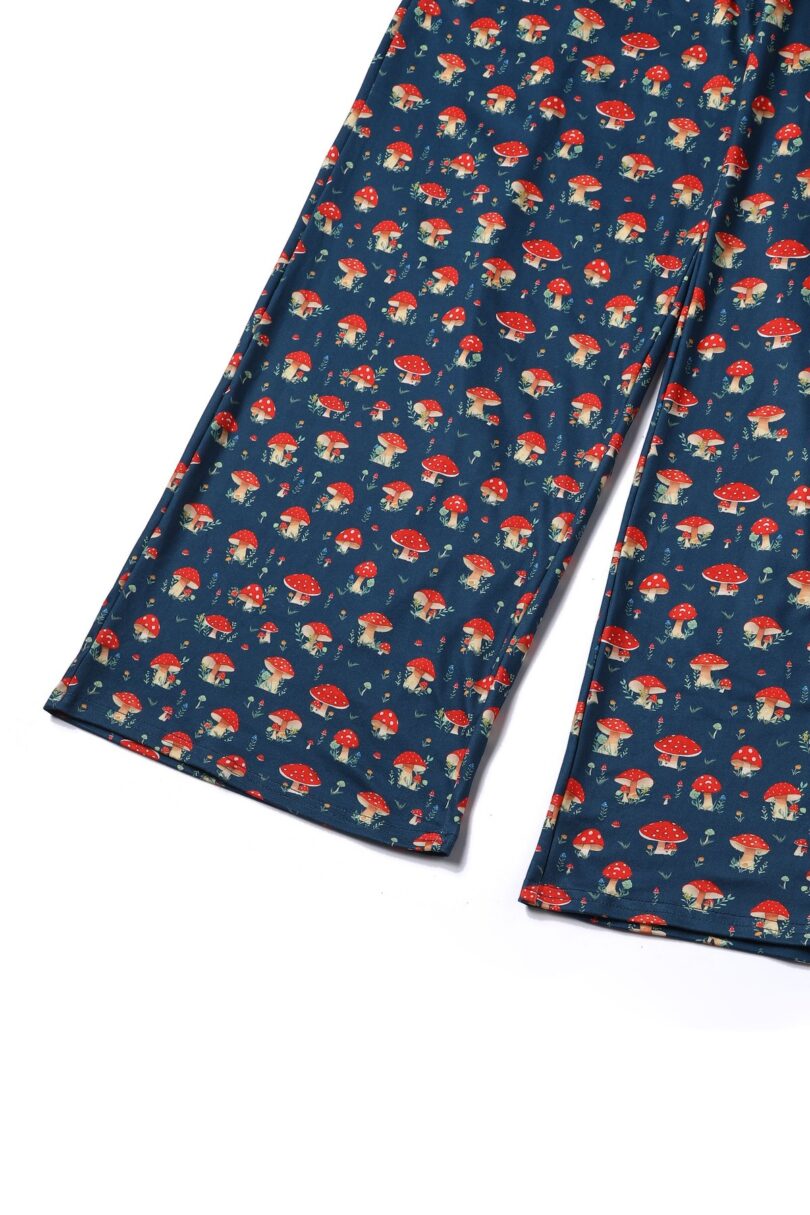 Esther Mushroom Navy Blue Jumpsuit  Shop now at Kitty Darling
