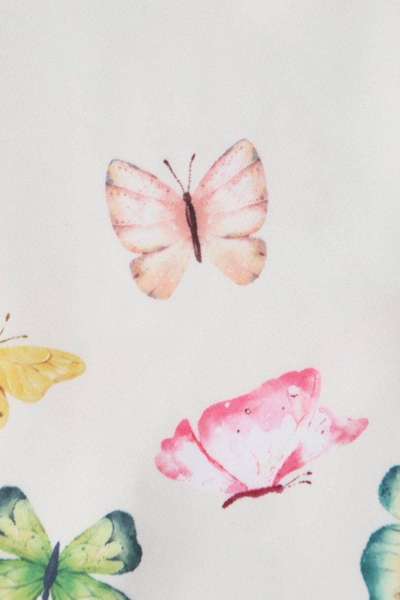 Grace Vintage Style Jive Dress In White Butterfly Print  Shop now at Kitty Darling