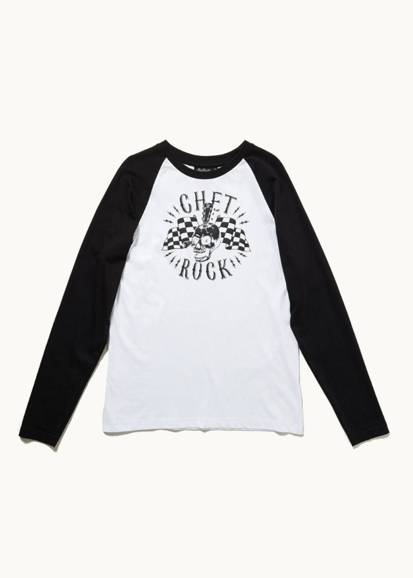 Guitar Head Raglan Sleeve T-Shirt  Shop now at Kitty Darling