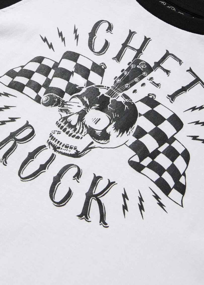 Guitar Head Raglan Sleeve T-Shirt  Shop now at Kitty Darling
