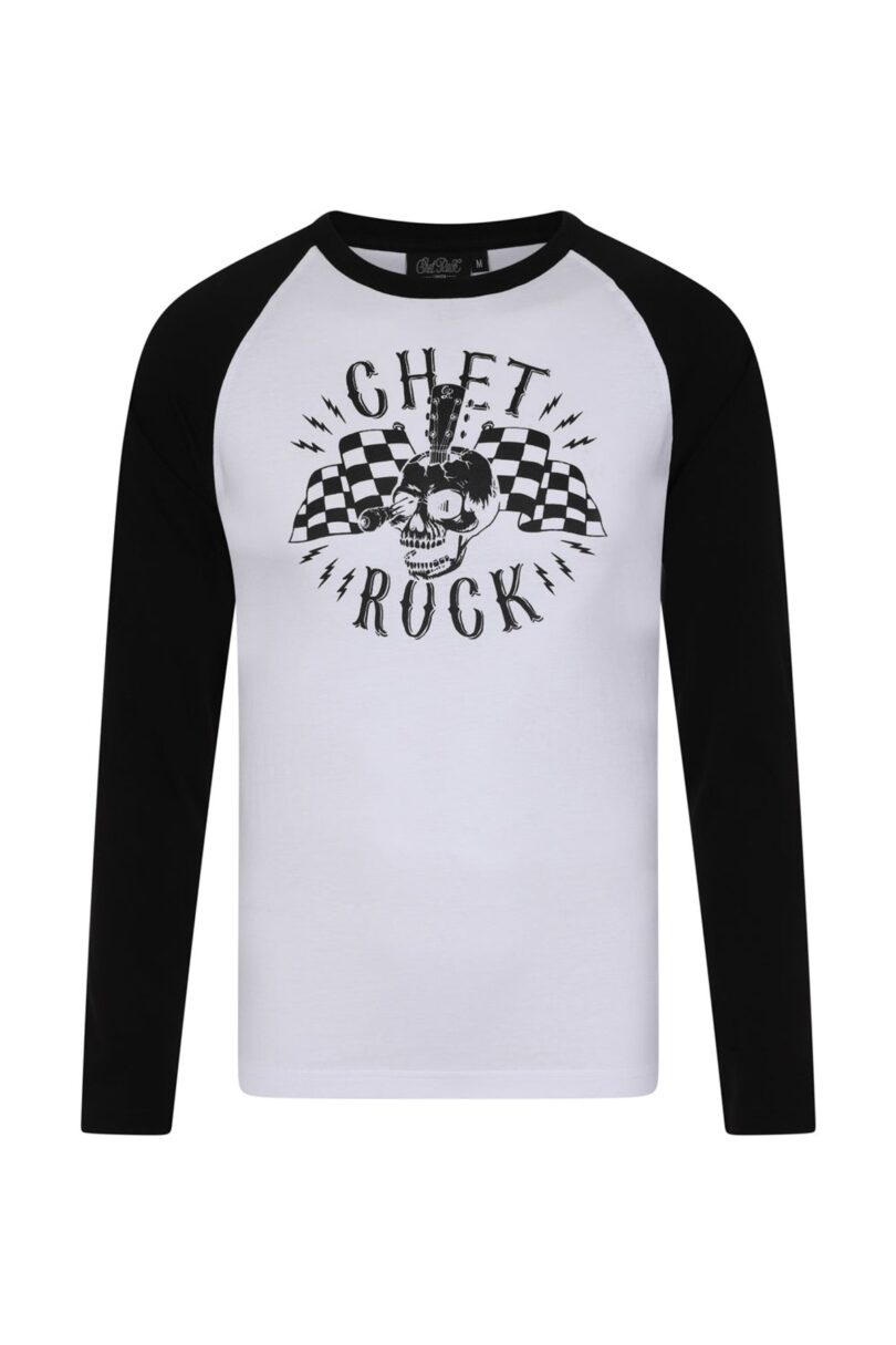 Guitar Head Raglan Sleeve T-Shirt  Shop now at Kitty Darling