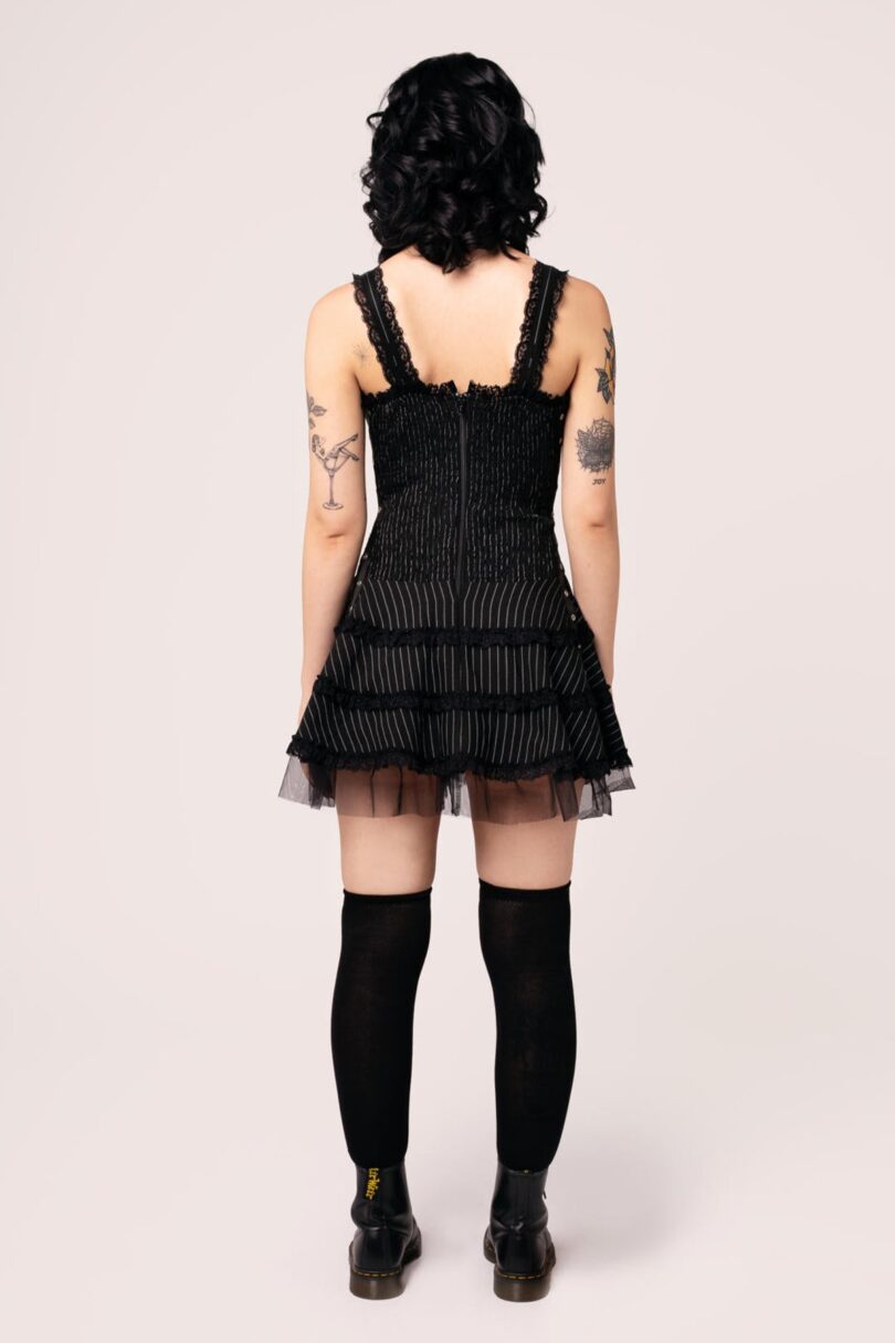 Harley Pinstripe Dress  Shop now at Kitty Darling