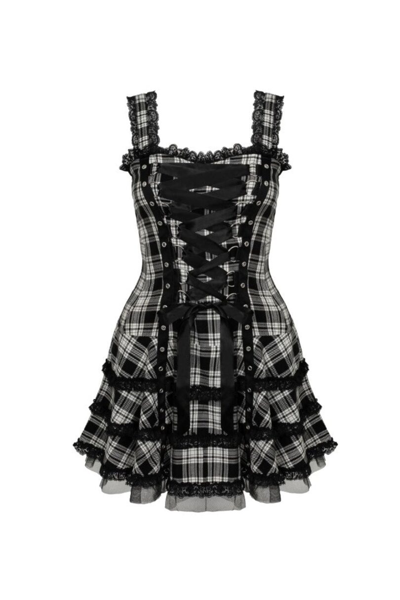 Harley Tartan Dress  Shop now at Kitty Darling